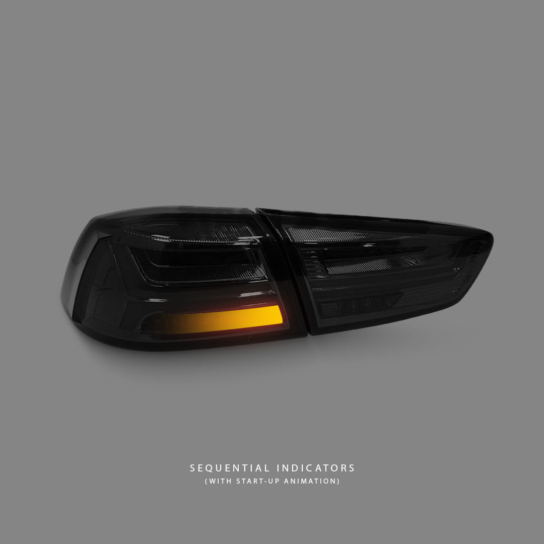 Mitsubishi Lancer CJ (2007 - 2018) Sequential Smoke Full LED Dynamic Tail Lights LH + RH