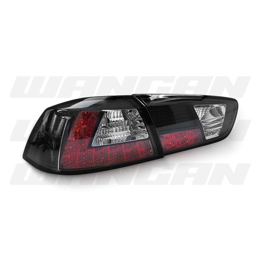 Mitsubishi Lancer CJ (2007 - 2019) Black LED Tail Lights LH + RH