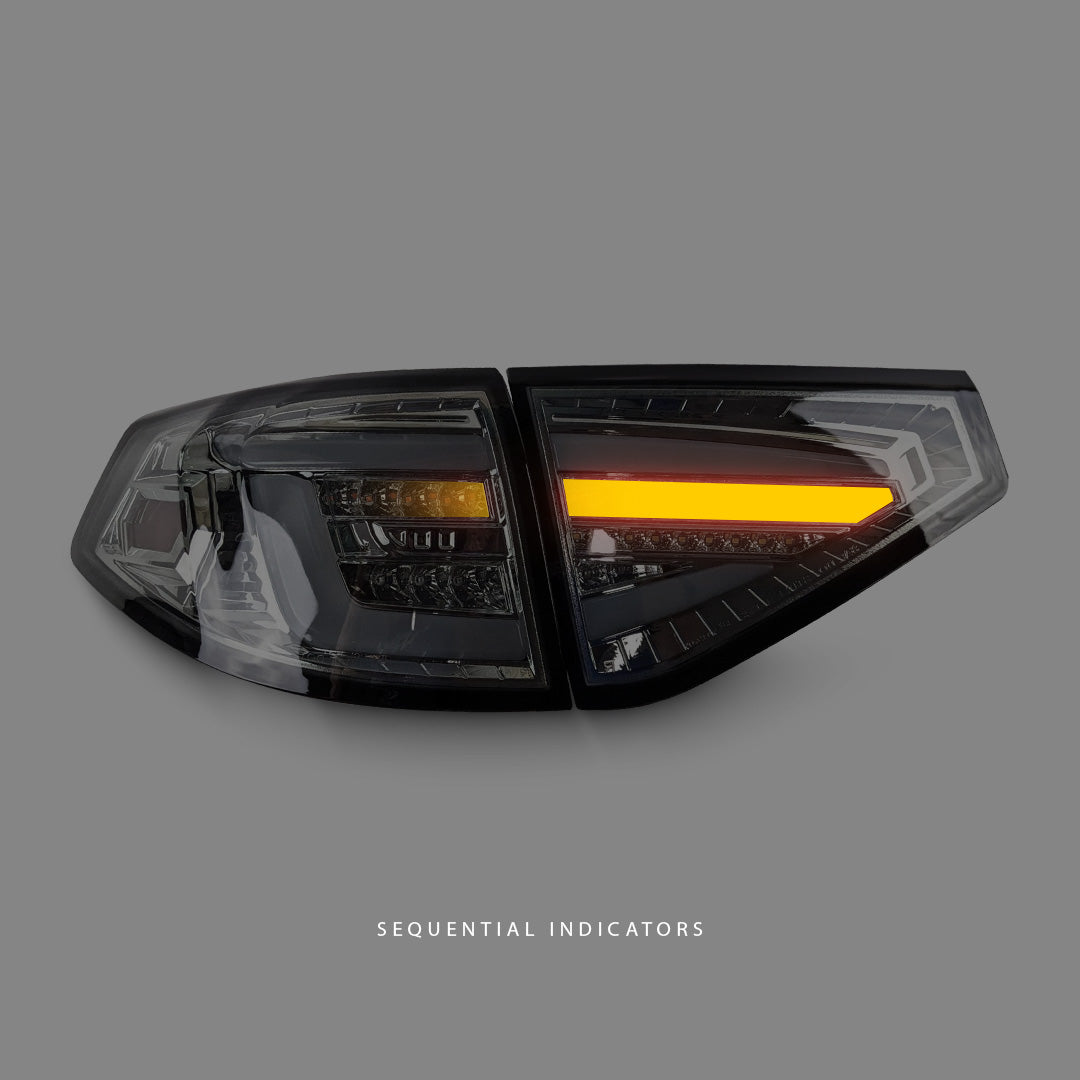 Subaru WRX STI GR (2008 - 2013) Sequential Smoke 3D LED Dynamic Signal Tail Lights LH + RH