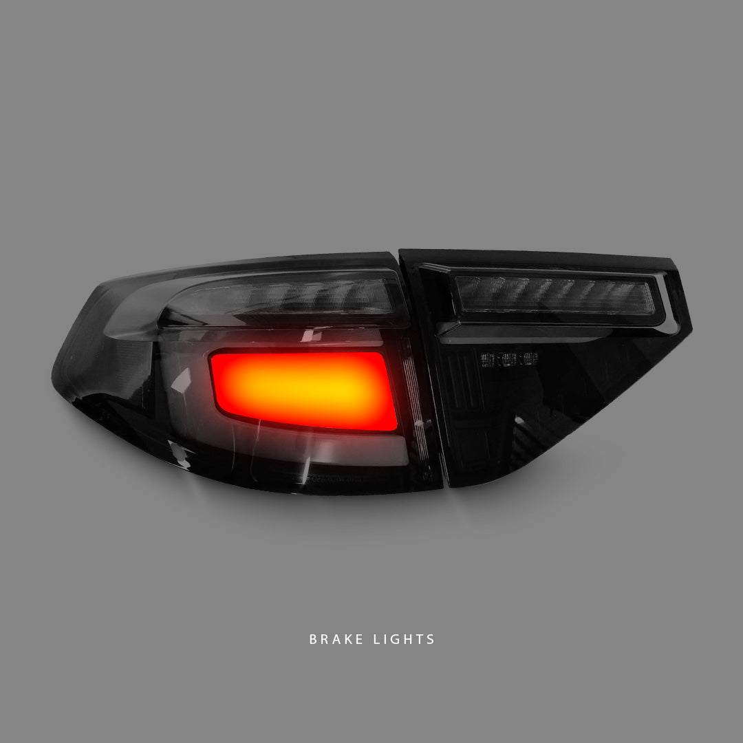 Subaru WRX STI GR (2008 - 2013) Sequential Black Edition 3D Dynamic Indicator LED Tail Lights LH + RH