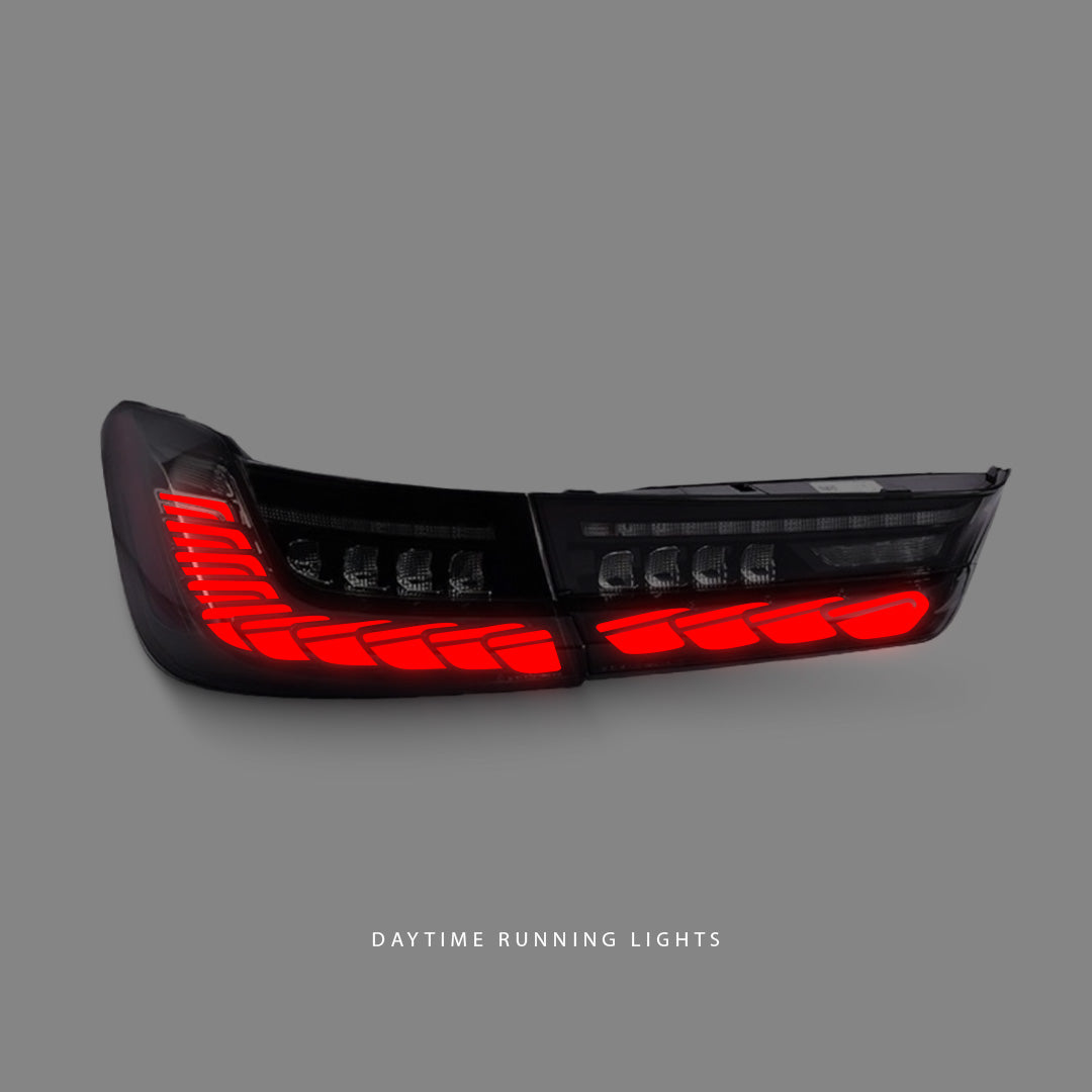 BMW 3-Series G20 / G80 (2019 - 2024) Sequential GTS Smoke 3D LED Tail Lights LH + RH