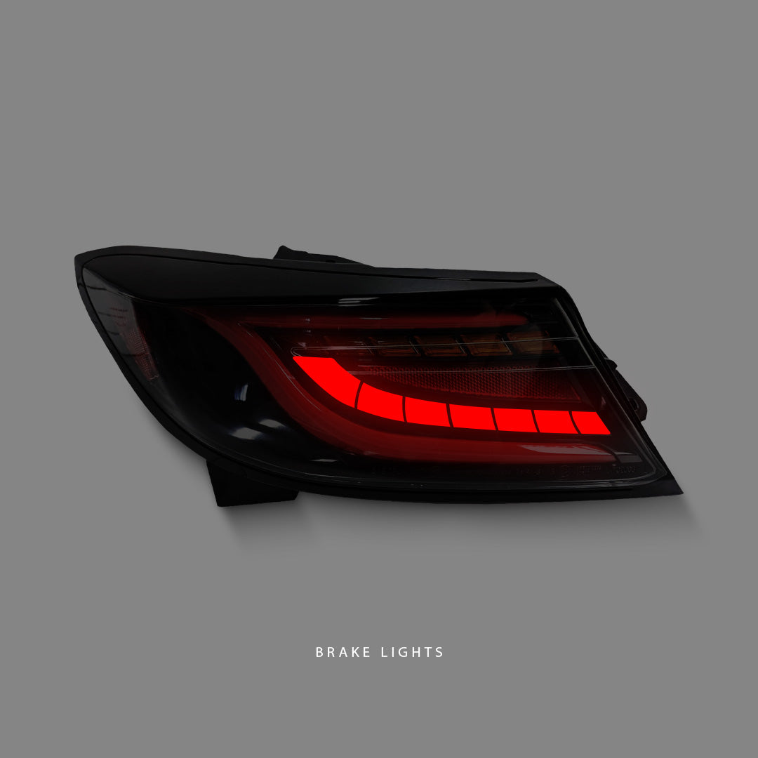 Toyota GR86 2nd Gen (2022 - 2023) Sequential Black Red Bar LED Tail Lights LH + RH