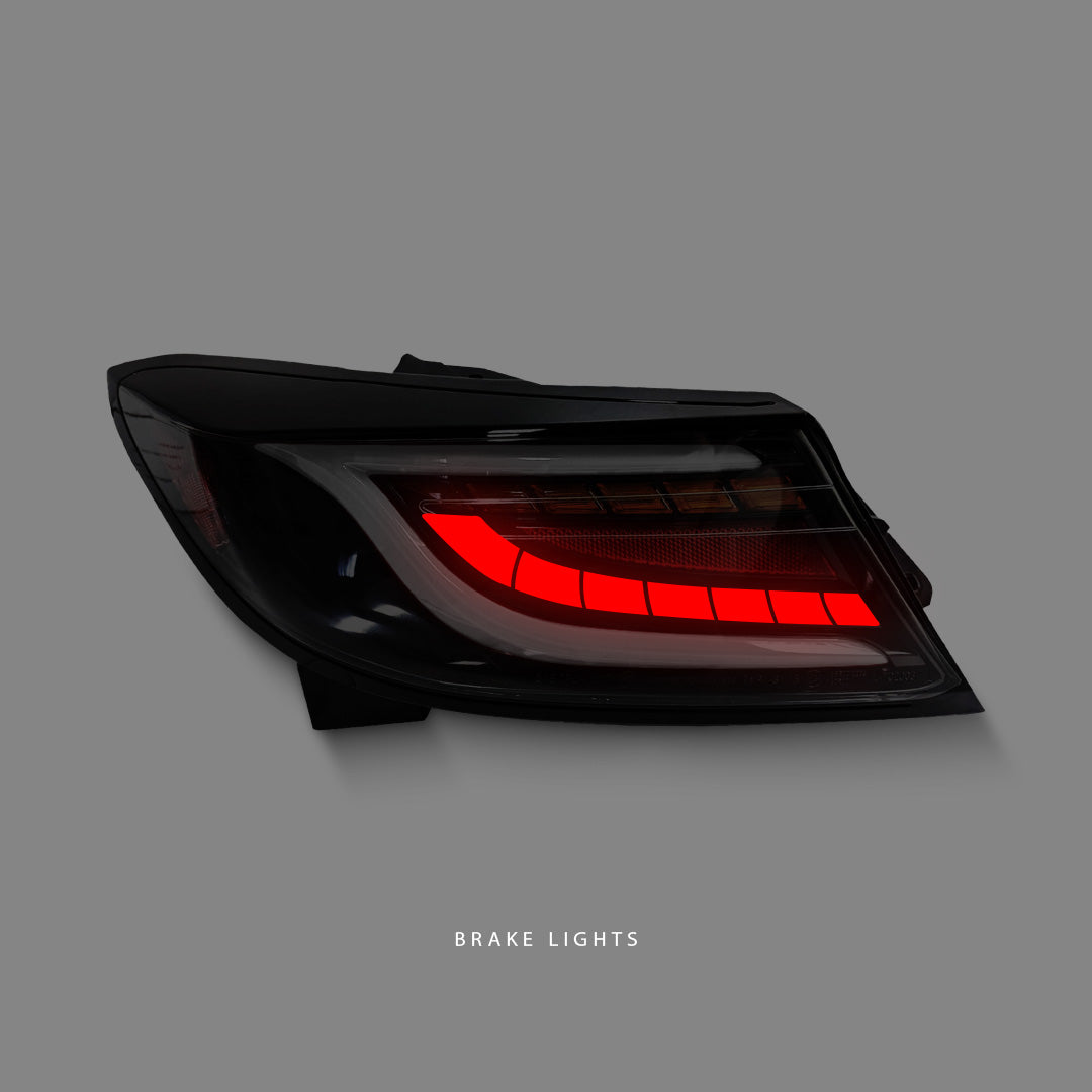 Subaru BRZ 2nd Gen (2022 - 2023) Sequential Black White LED Dynamic Tail Lights LH + RH