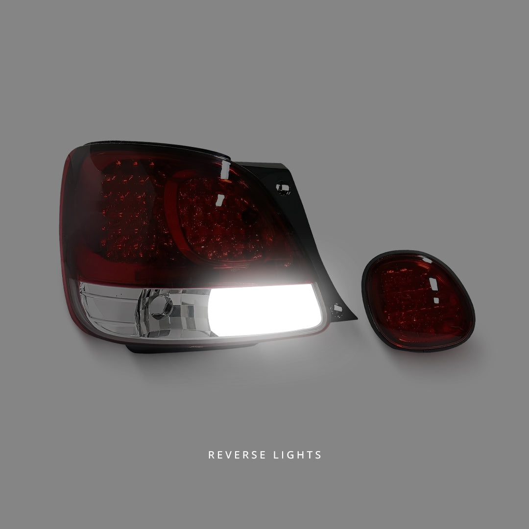 Lexus GS S160 (1998 - 2005) Clear Red LED Tail Lights and LED Fog lights LH + RH
