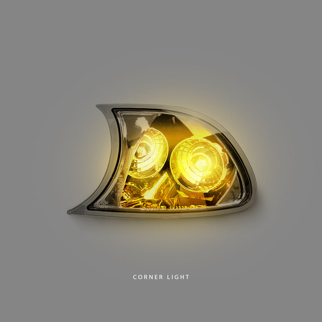 BMW 3-Series E46 Coupe Pre-LCI (1998 - 2001) Clear Front Corner Lights LH + RH