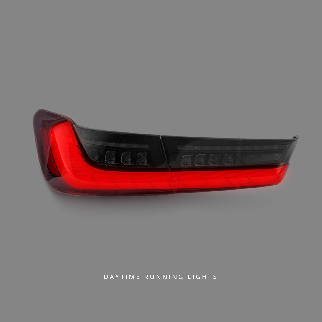BMW 3-Series G20 / G80 (2019 - 2024) Sequential GTS Clear Red LED Tail Lights LH + RH