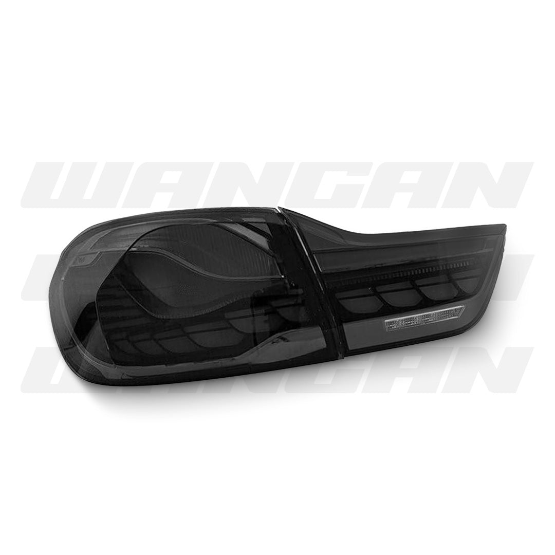 BMW 4-Series F32 / F33 / F82 / F83 / M4 (2014 - 2020) Sequential Clear Red 3D OLED Tail Lights LH + RH