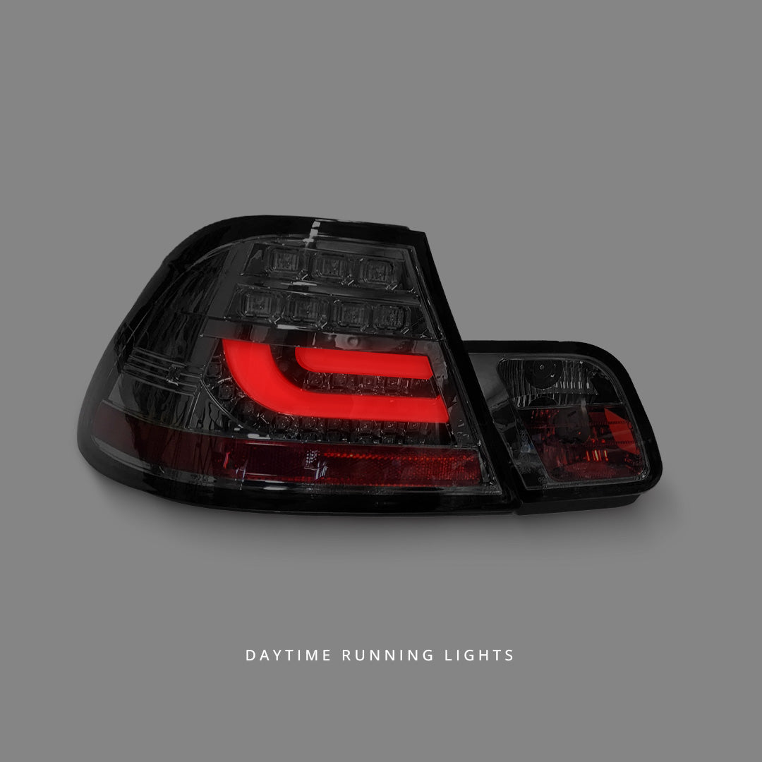 BMW 3 Series E46 (2003 - 2005) Smoke 3D LED Tail Lights LH + RH