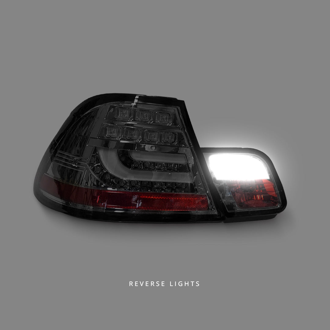 BMW 3 Series E46 (2003 - 2005) Smoke 3D LED Tail Lights LH + RH