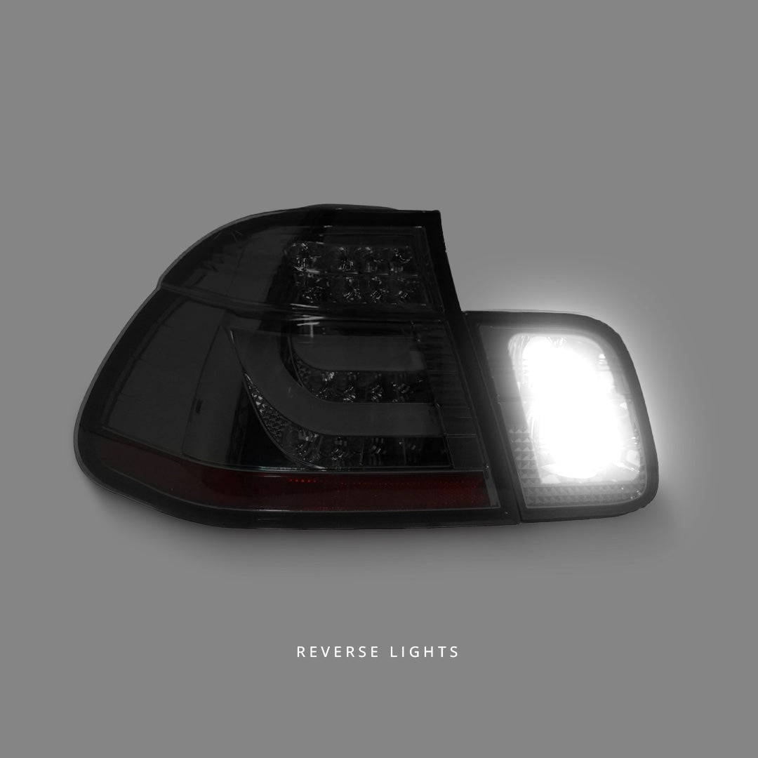 BMW 3-Series E46 (2002 - 2005) Smoke 3D LED Tail Lights LH + RH