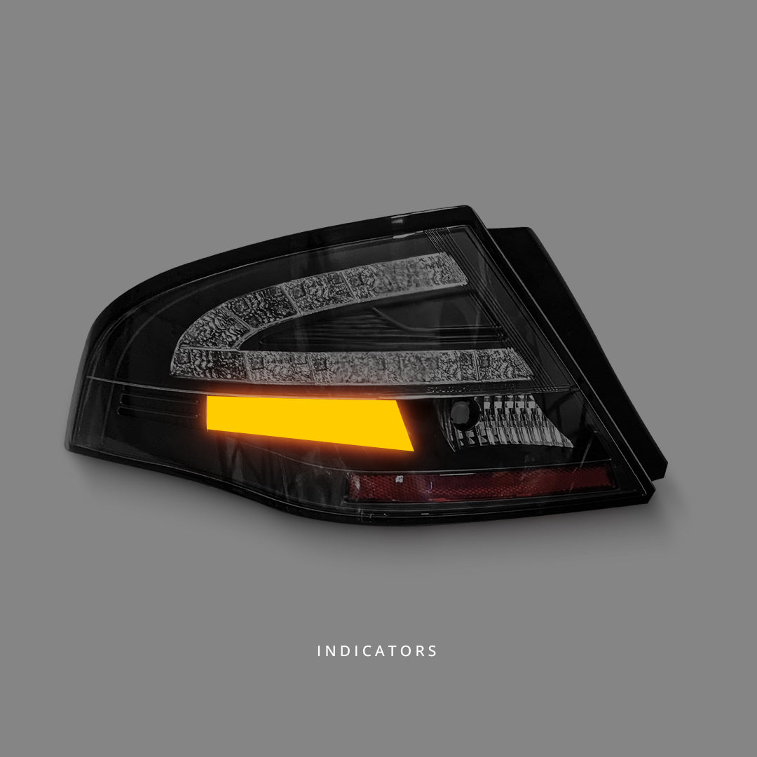 Ford Falcon FG (2008 - 2014) Black LED Tail Lights LH + RH
