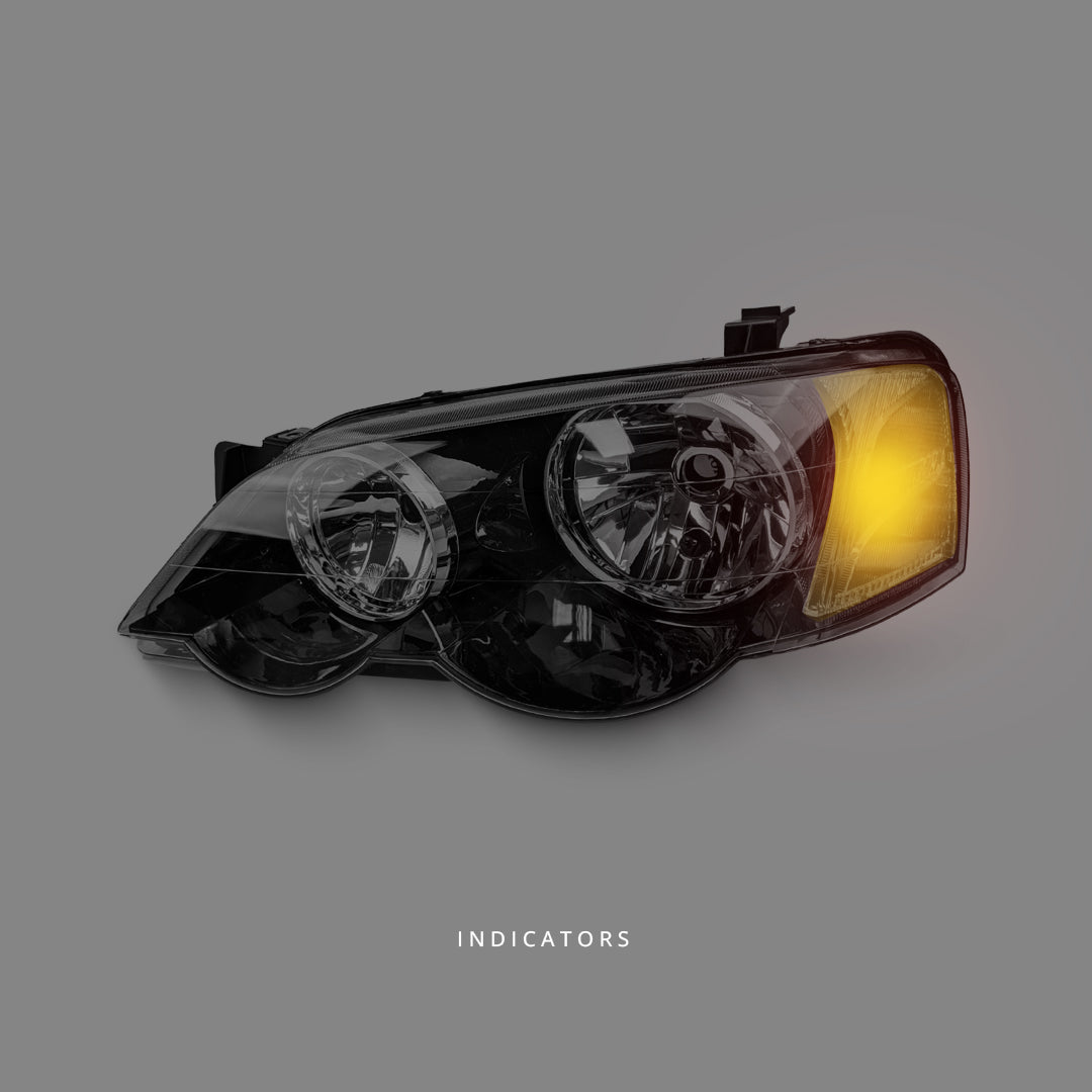 Ford Falcon BA / BF (2002 - 2008) Sports Style Black Headlights LH + RH