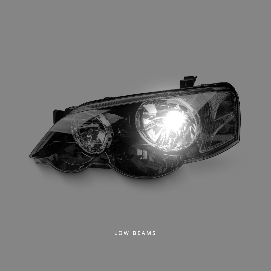 Ford Falcon BA / BF (2002 - 2008) Sports Style Black Headlights LH + RH