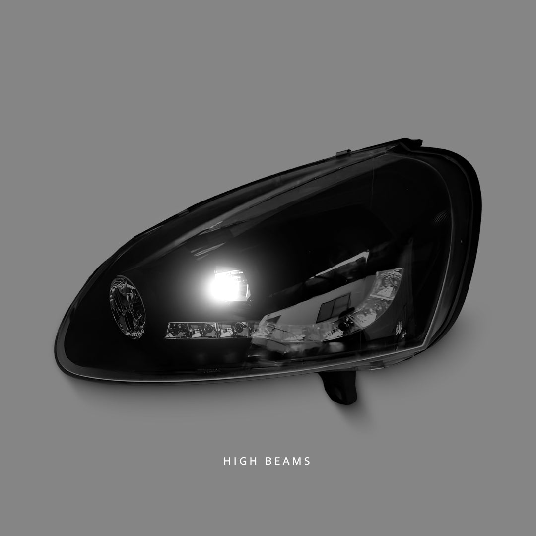 Volkswagen Jetta 1K (2006 - 2008) LED DRL Projector Headlights LH + RH