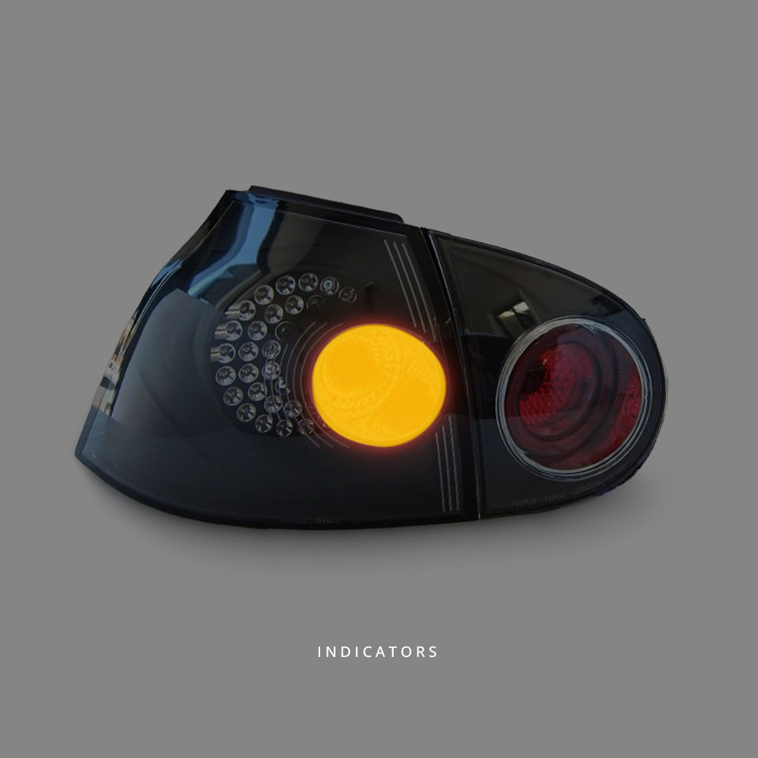 Volkswagen Golf MK5 (2003 - 2008) Black LED Altezza Tail Lights LH + RH