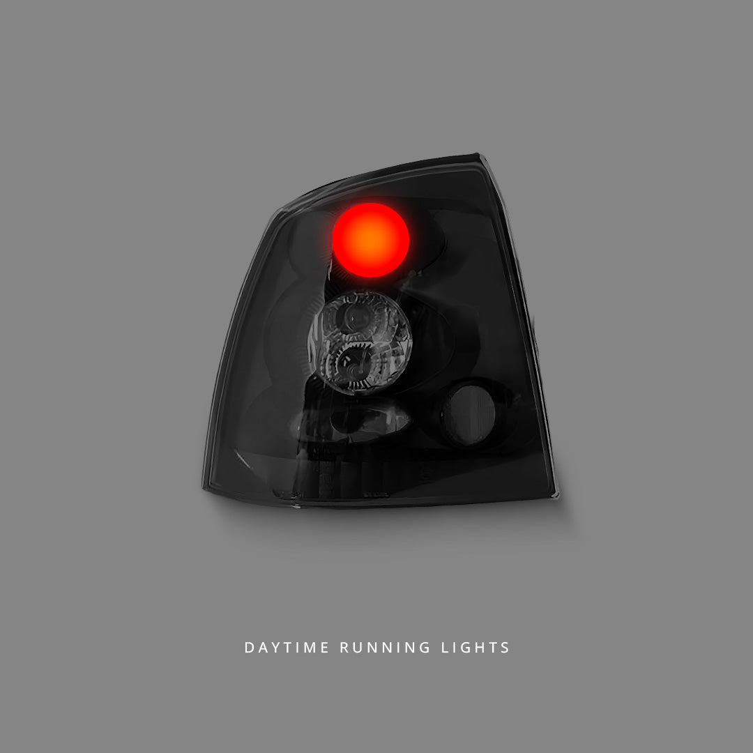 Holden Astra TS (1998 - 2004) Black Altezza Tail Lights LH + RH