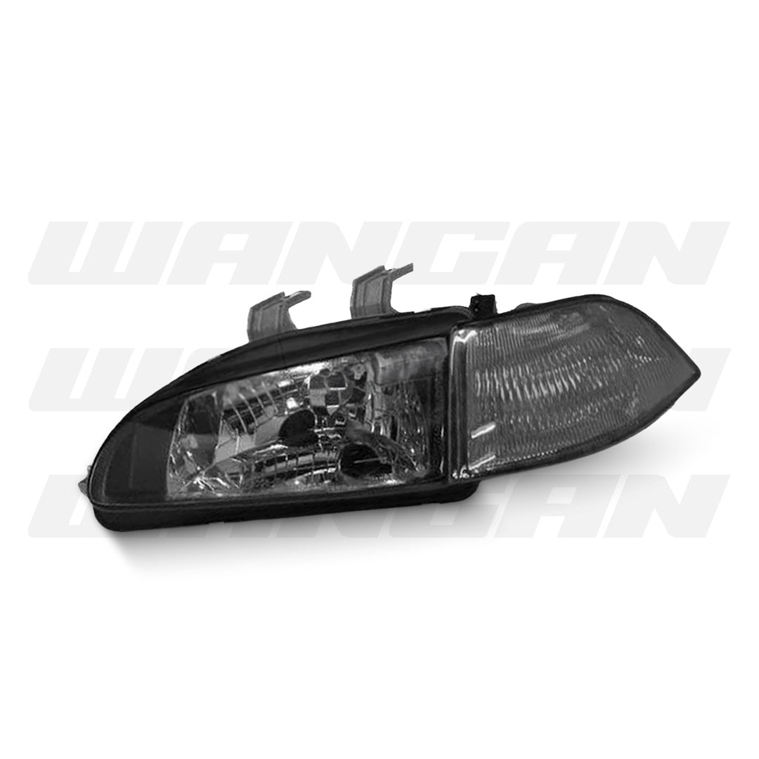 Honda Civic EG (1991 - 1995) Black Headlights & Amber Corner Lights LH + RH