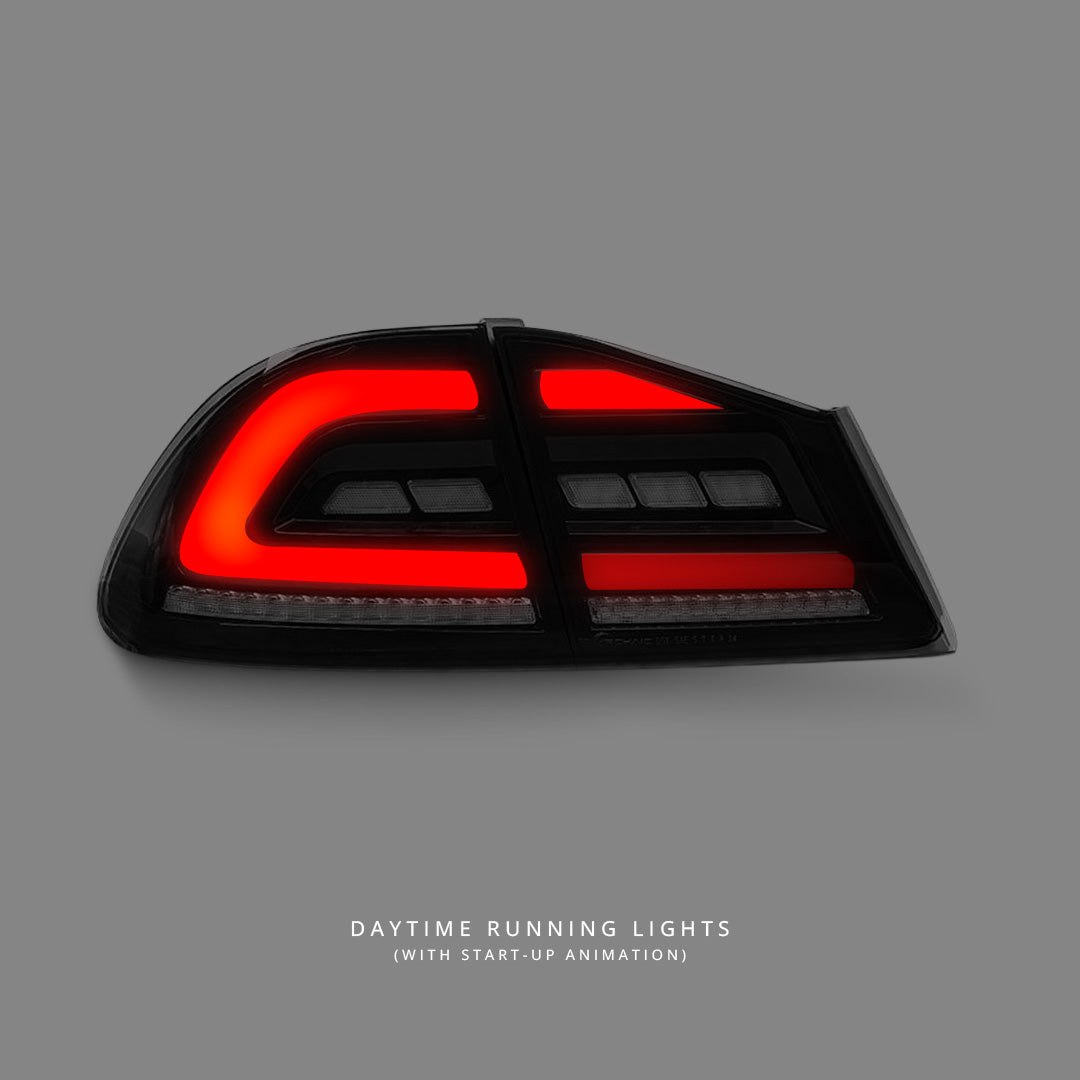 Honda Civic FD / FK (2005 - 2012) Sequential Smoke Red LED Tail Lights LH + RH