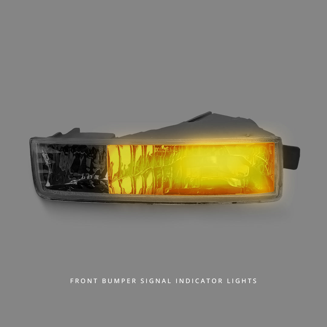 Honda Prelude BB (1997 - 2001) Clear Front Bumper Signal Indicator Lights LH + RH