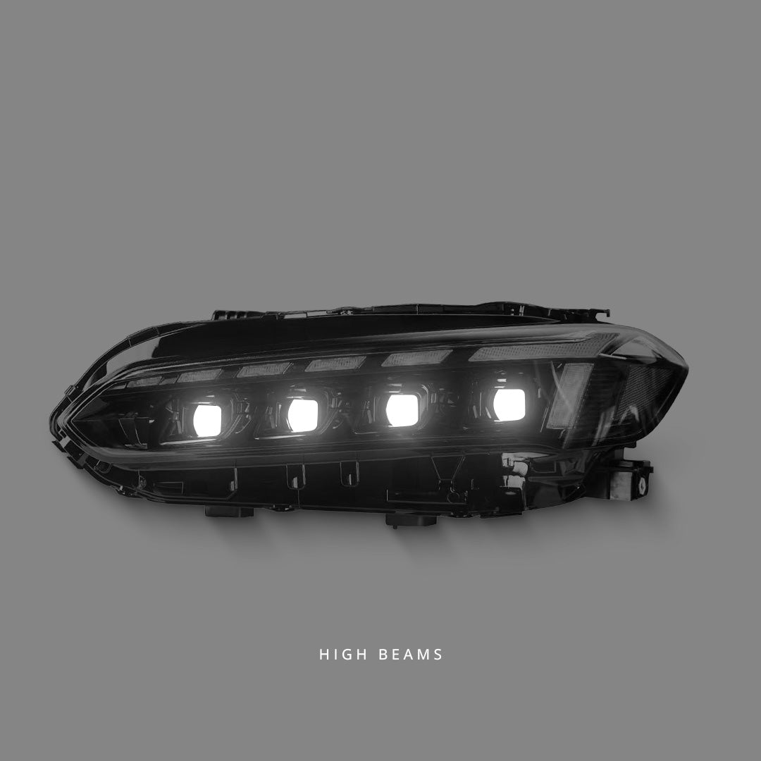 Honda Civic FL1 / FL5 Type R (2021 - 2022) Sequential 3D Full LED DRL Projector Headlights LH + RH