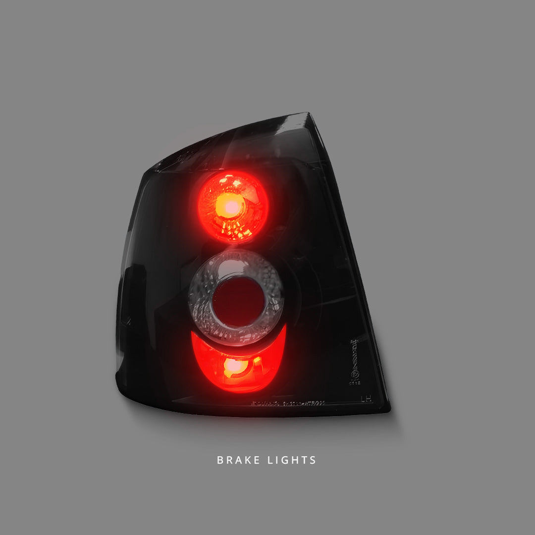 Holden Astra TS (1998 - 2004) Black Altezza Tail Lights LH + RH