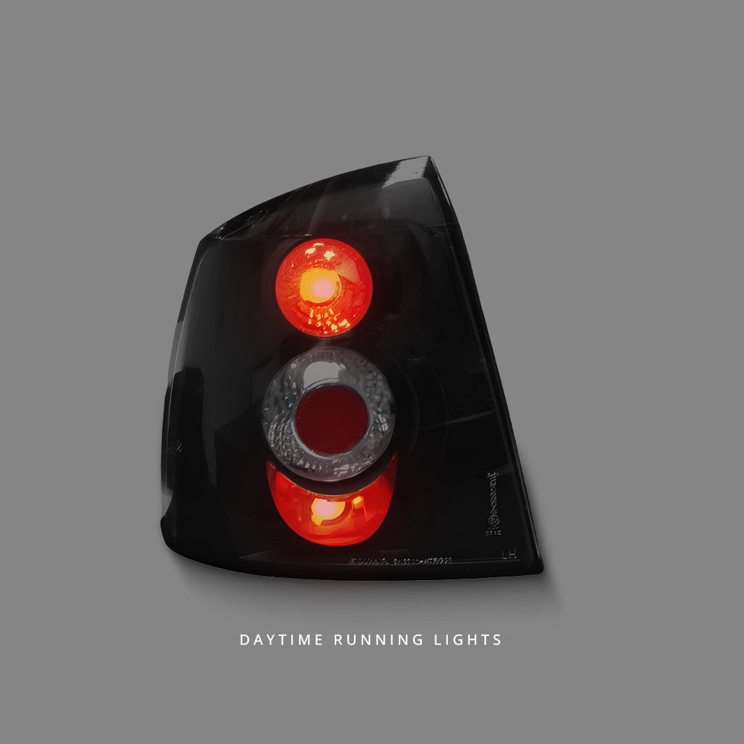 Holden Astra TS (1998 - 2004) Black Altezza Tail Lights LH + RH