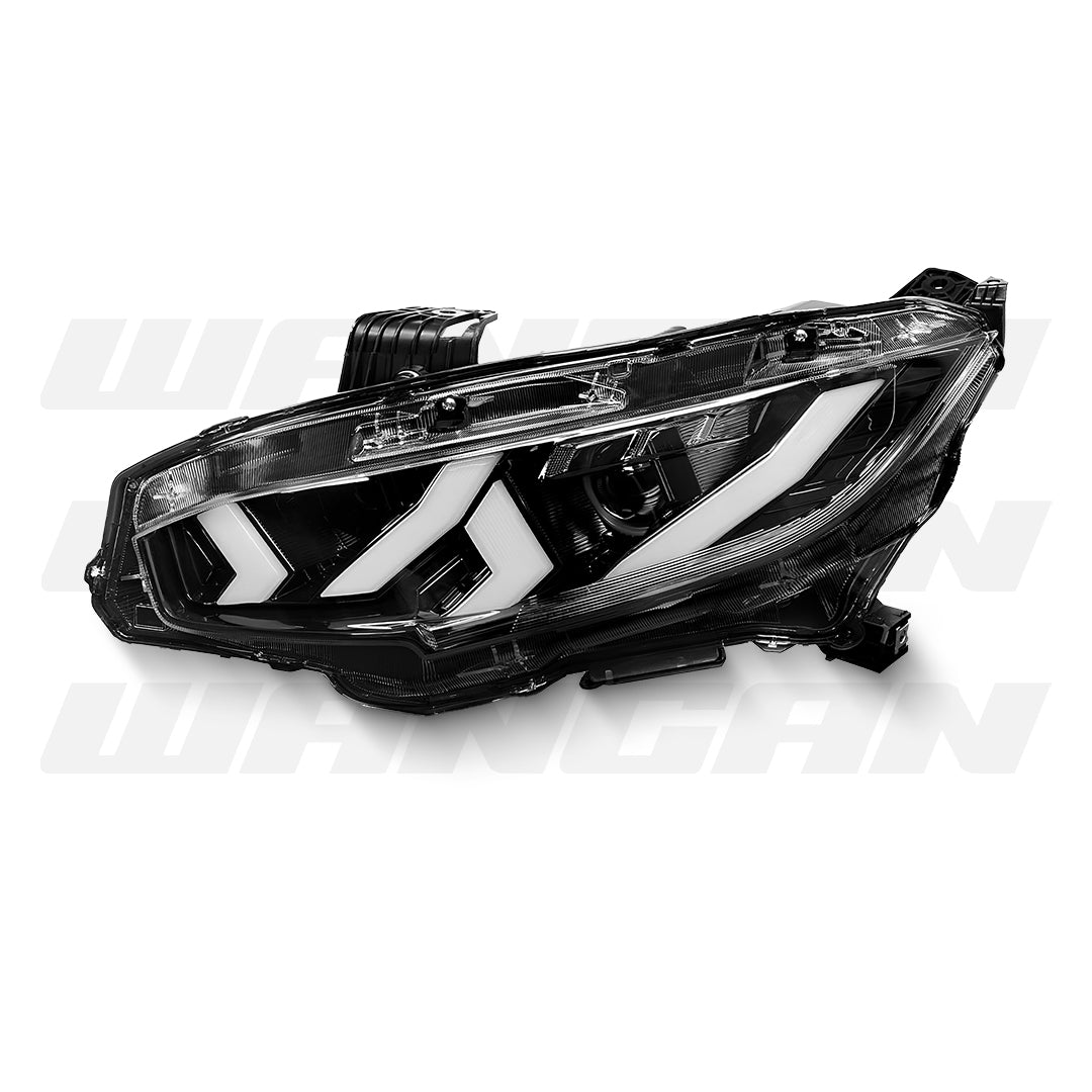 Honda Civic FC1 / FK7 / FK8 Type R (2016 - 2021) Sequential 3D Full LED DRL Demon Eye Projector Headlights LH + RH