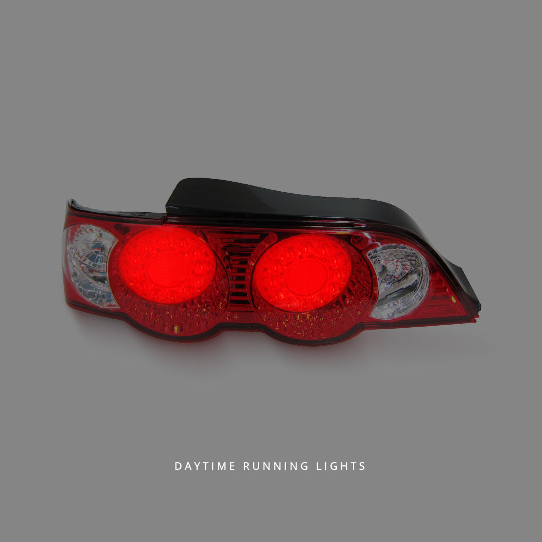 Honda Integra DC5 (2001 - 2003) Clear Red LED Tail Lights LH + RH