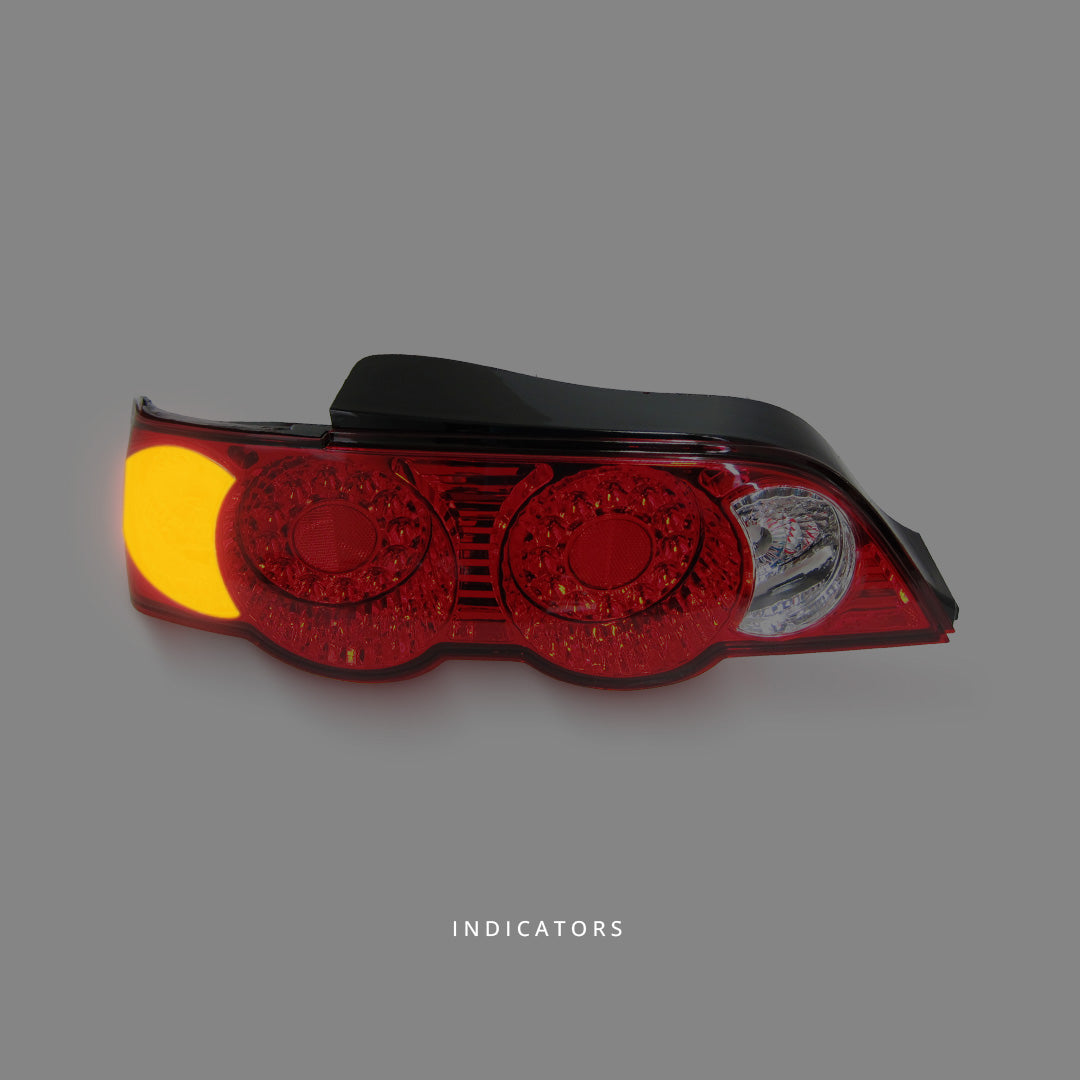 Honda Integra DC5 (2001 - 2003) Clear Red LED Tail Lights LH + RH