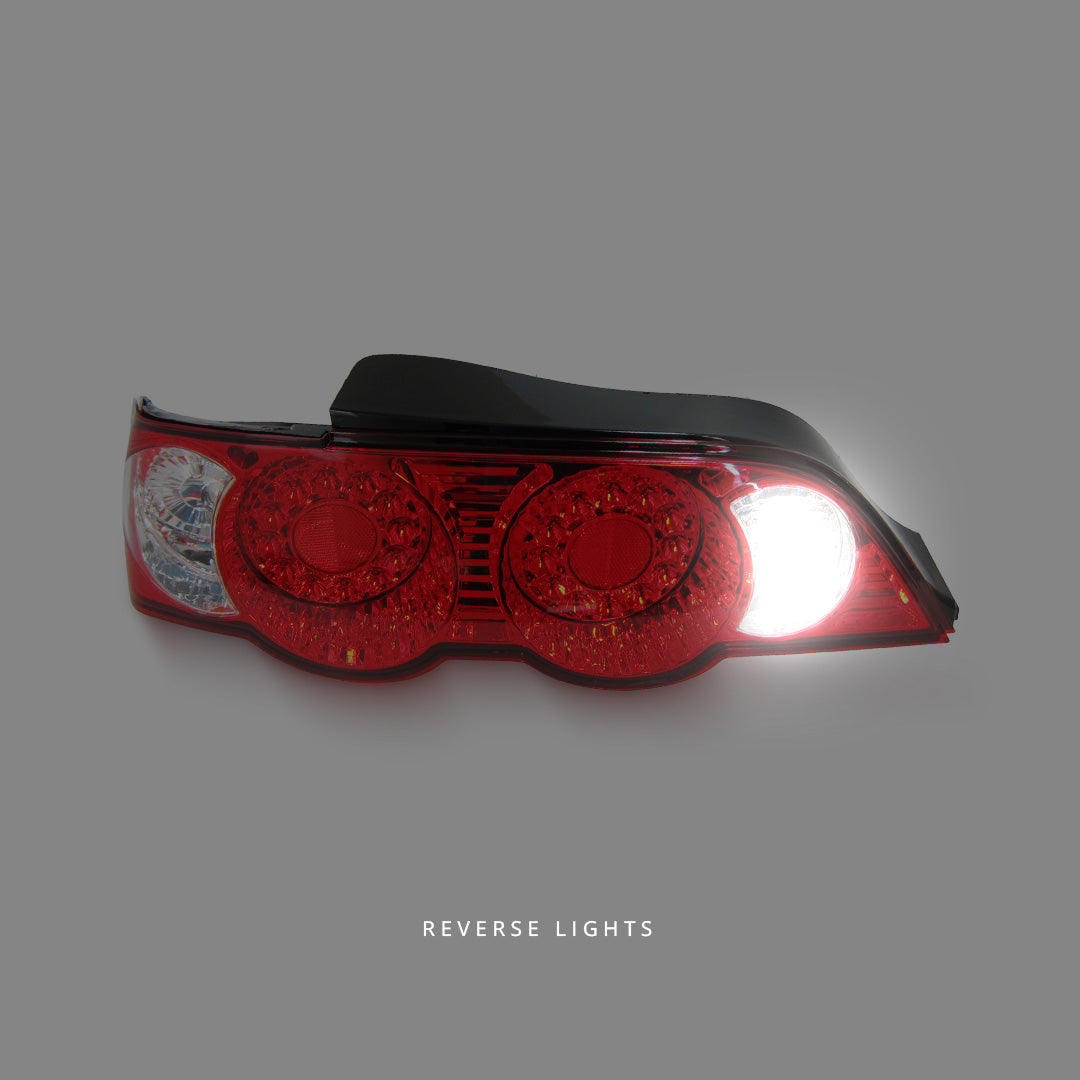 Honda Integra DC5 (2001 - 2003) Clear Red LED Tail Lights LH + RH