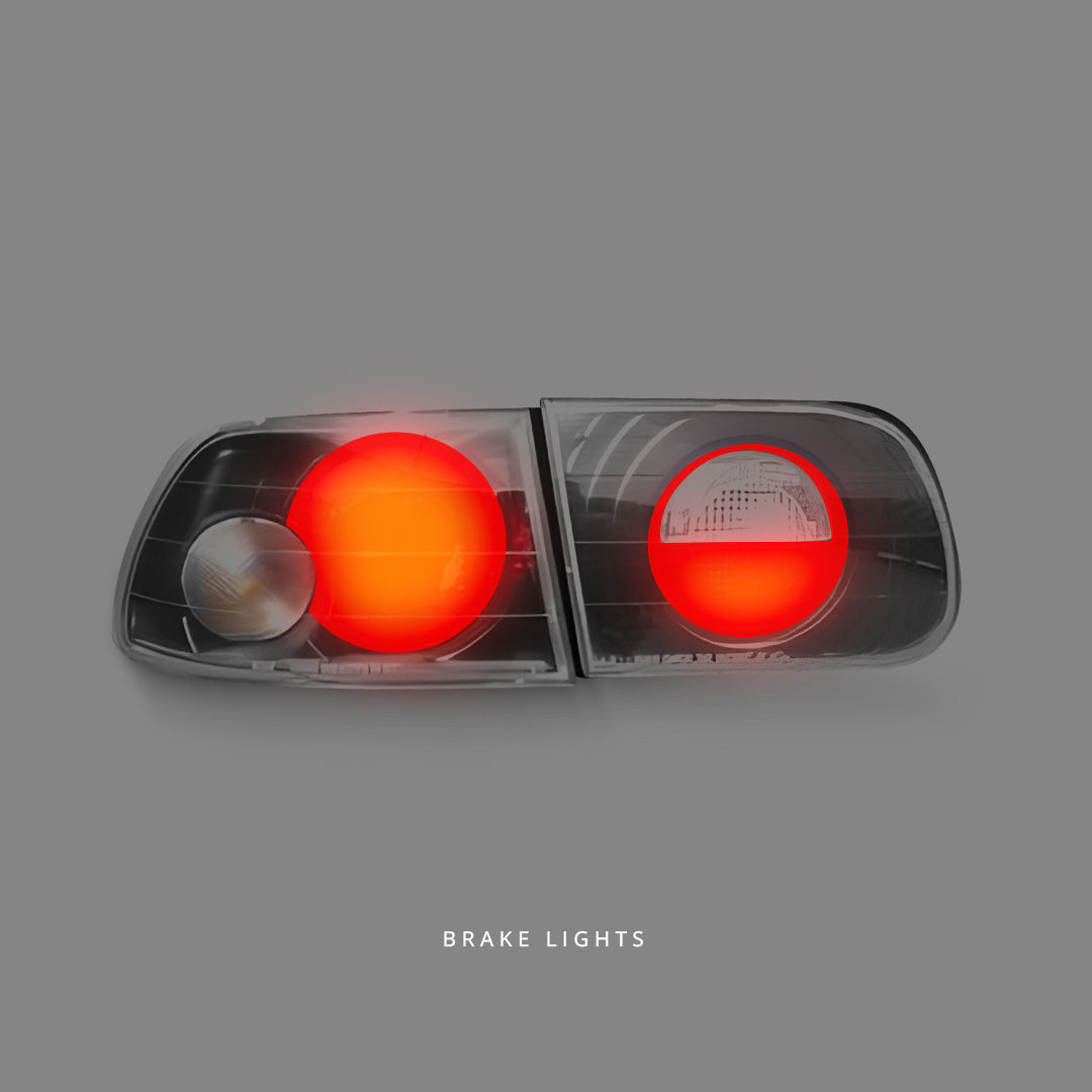 Honda Civic EG (1992 - 1995) Black Altezza Tail Lights LH + RH