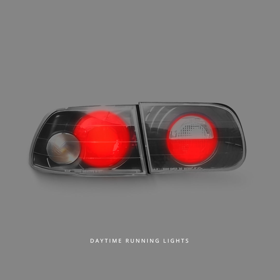 Honda Civic EG (1992 - 1995) Black Altezza Tail Lights LH + RH