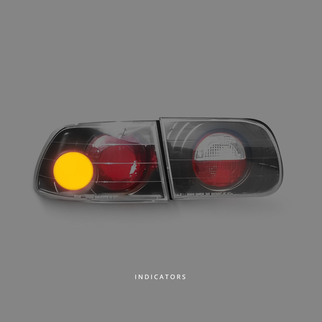 Honda Civic EG (1992 - 1995) Black Altezza Tail Lights LH + RH