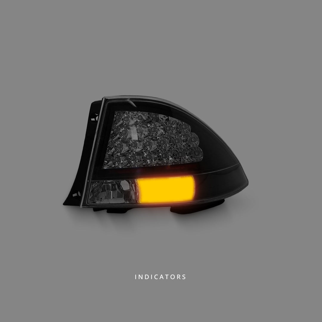 Lexus IS GXE10 / JCE10 (1999 - 2005) Black LED Tail Lights LH + RH