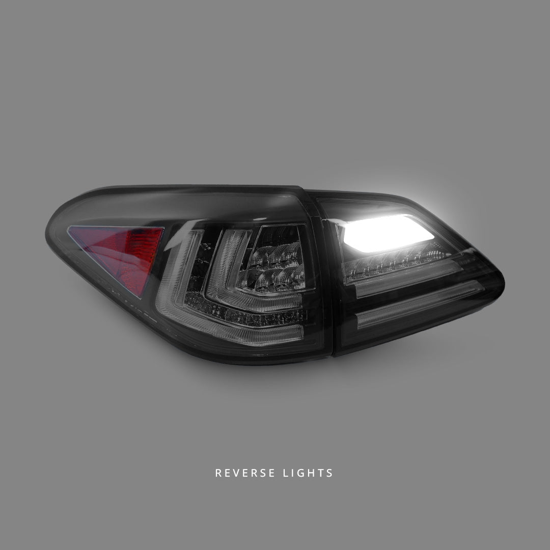 Lexus RX270 AGL (2012 - 2015) Sequential Black 3D LED Tail Lights LH + RH