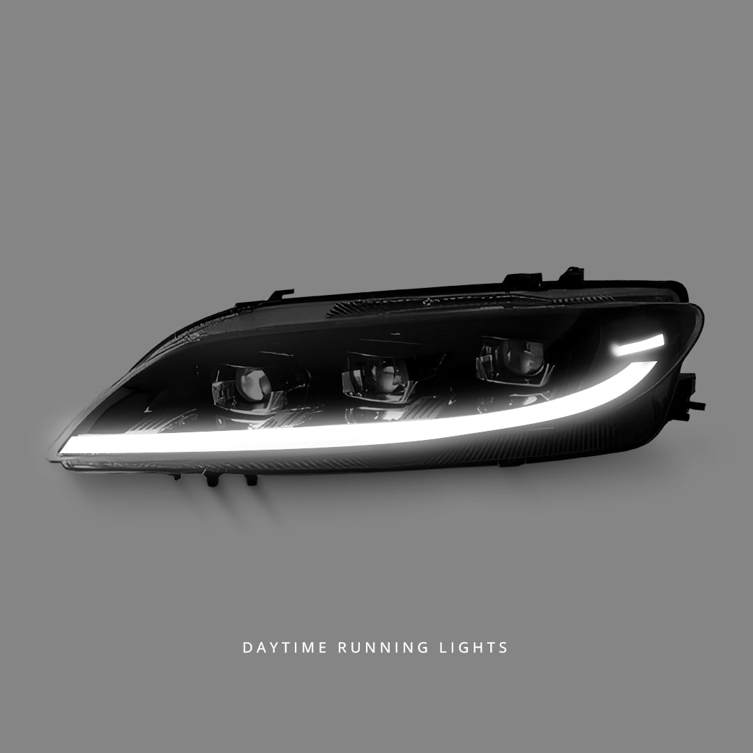 Mazda 6 GG (2003 - 2008) Sequential Full LED DRL Projector Headlights LH + RH