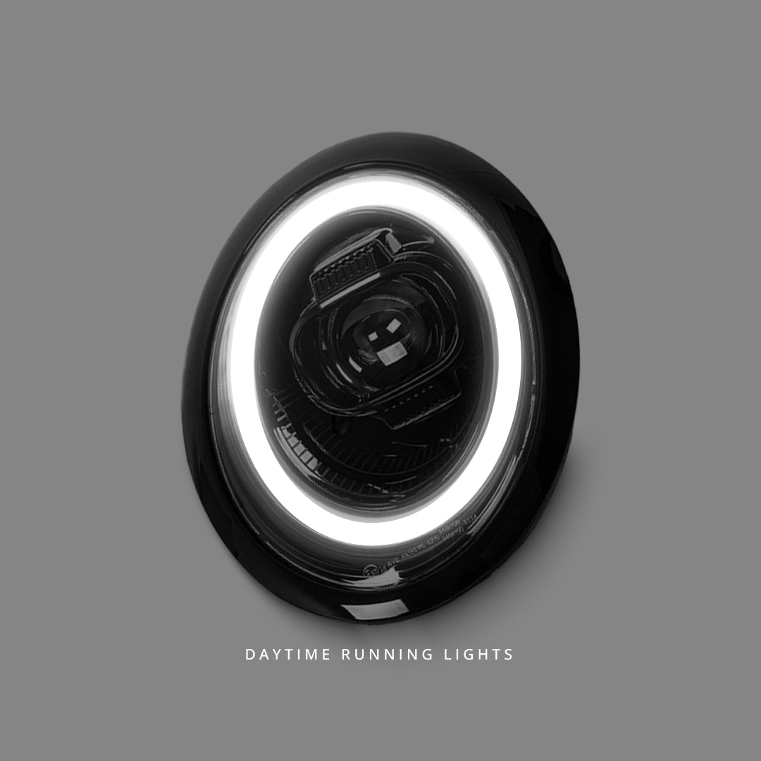 Mini Cooper R50 / R52 / R53 (2001 - 2007) Sequential LED DRL Projector Headlights LH + RH