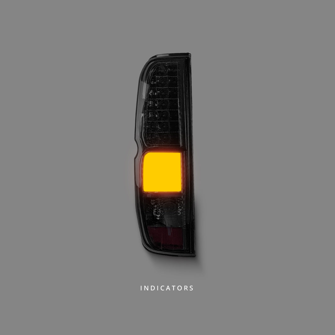 Nissan Navara D40 (2005 - 2014) Smoke Black LED Tail Lights LH + RH