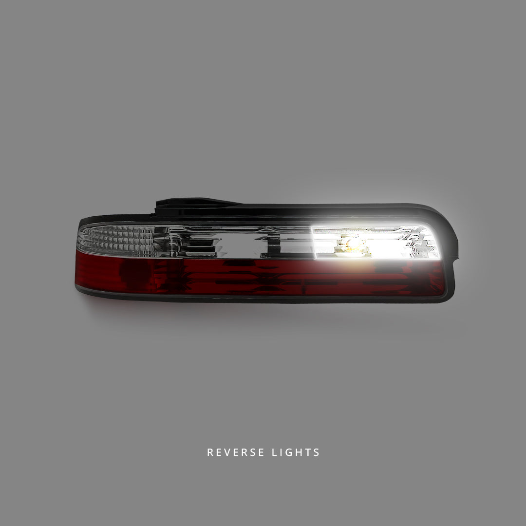 Nissan Silvia S13 (1989 - 1994) Clear Red Tail Lights LH + RH