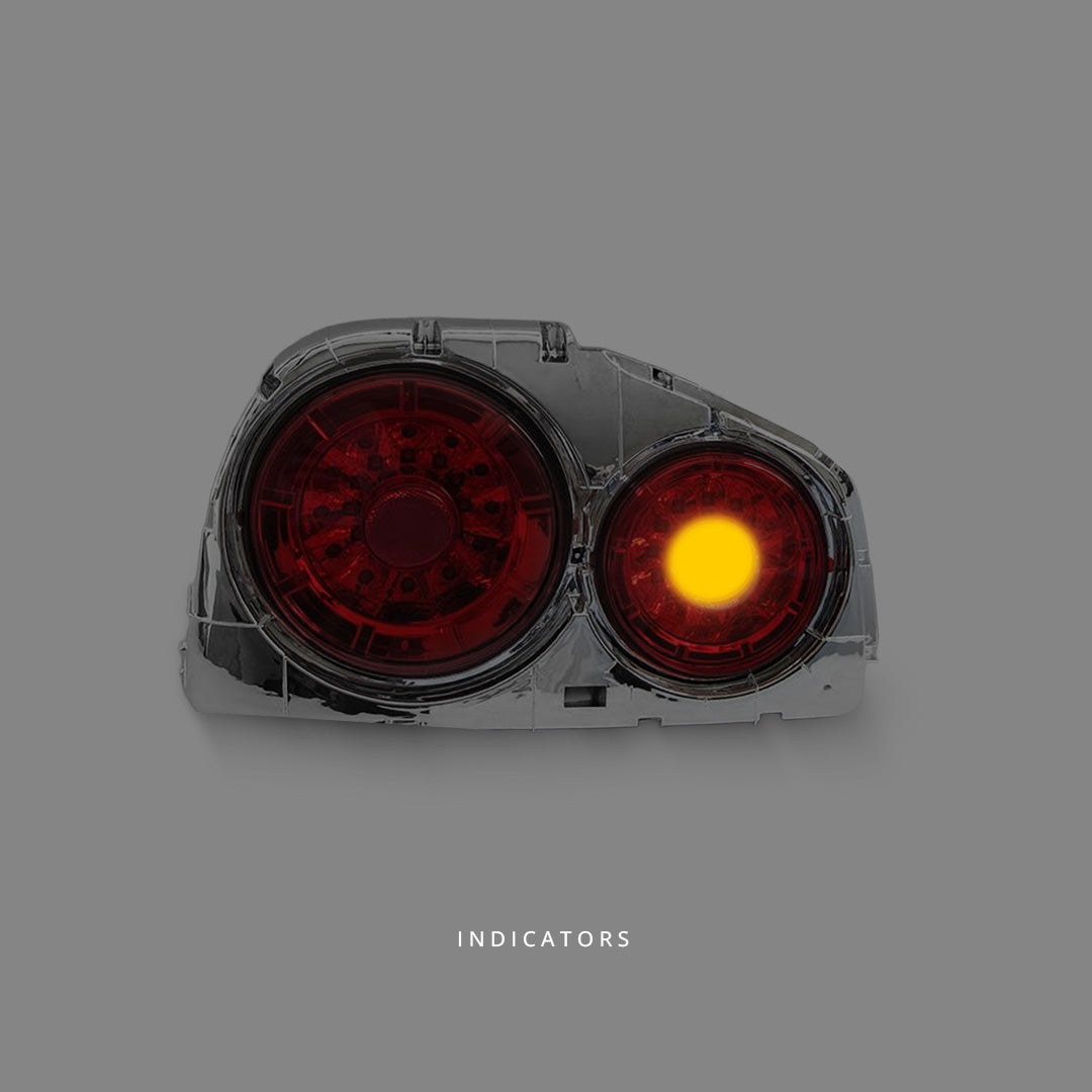 Nissan Skyline R34 (1998 - 2002) Clear Red LED Tail Lights LH + RH