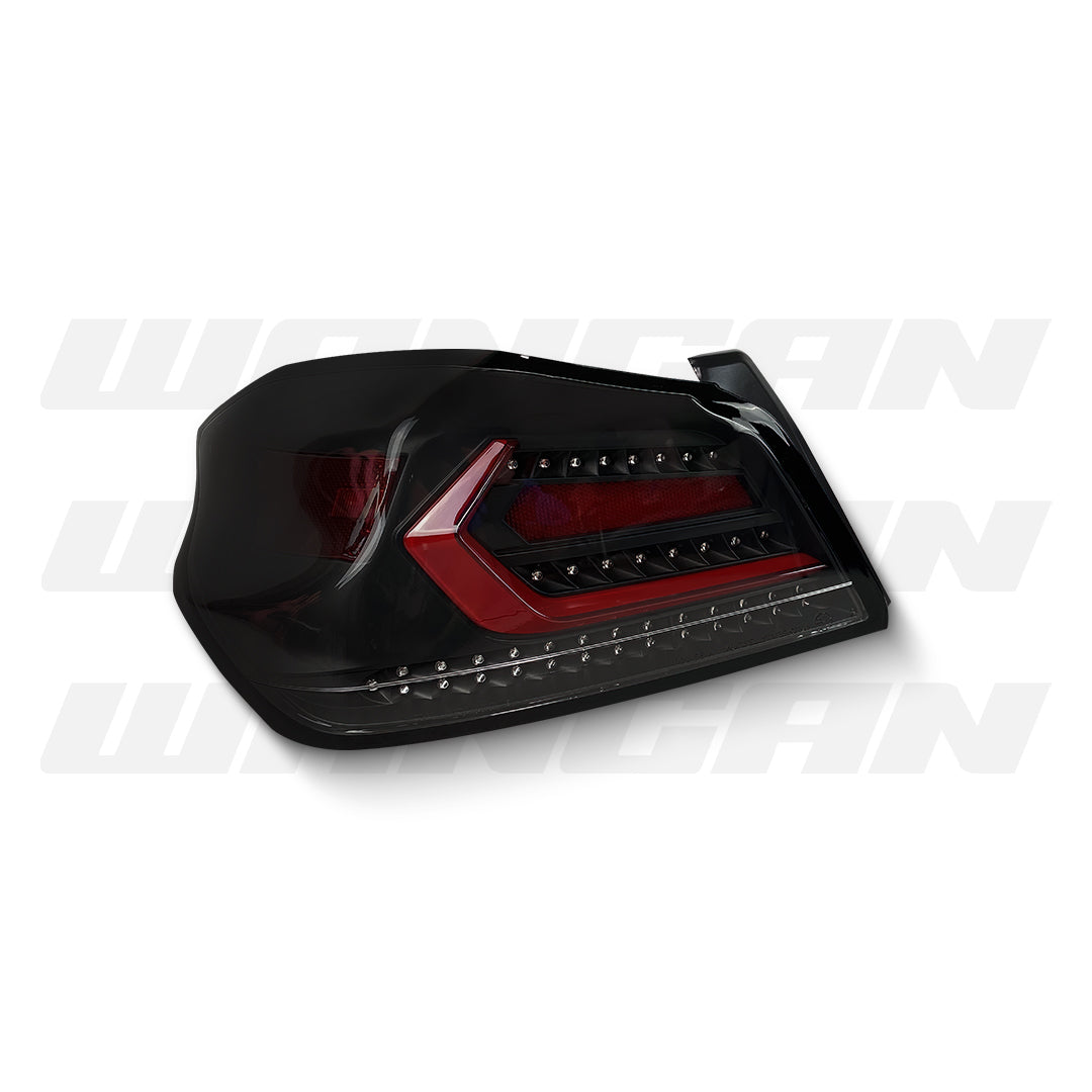 Subaru WRX VA (2015 - 2021) Sequential Black Red V5 LED Dynamic Tail Lights LH + RH