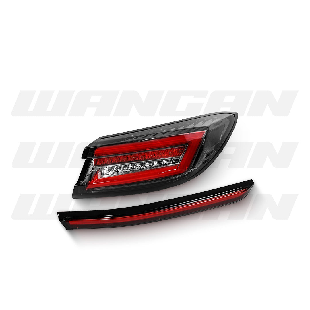 Subaru BRZ 2nd Gen (2022 - 2023) Sequential Black Red LED Dynamic Tail Lights and Center Garnish LH + RH