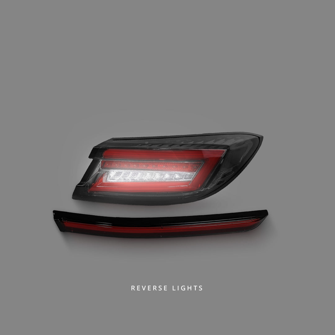 Subaru BRZ 2nd Gen (2022 - 2023) Sequential Black Red LED Dynamic Tail Lights and Center Garnish LH + RH