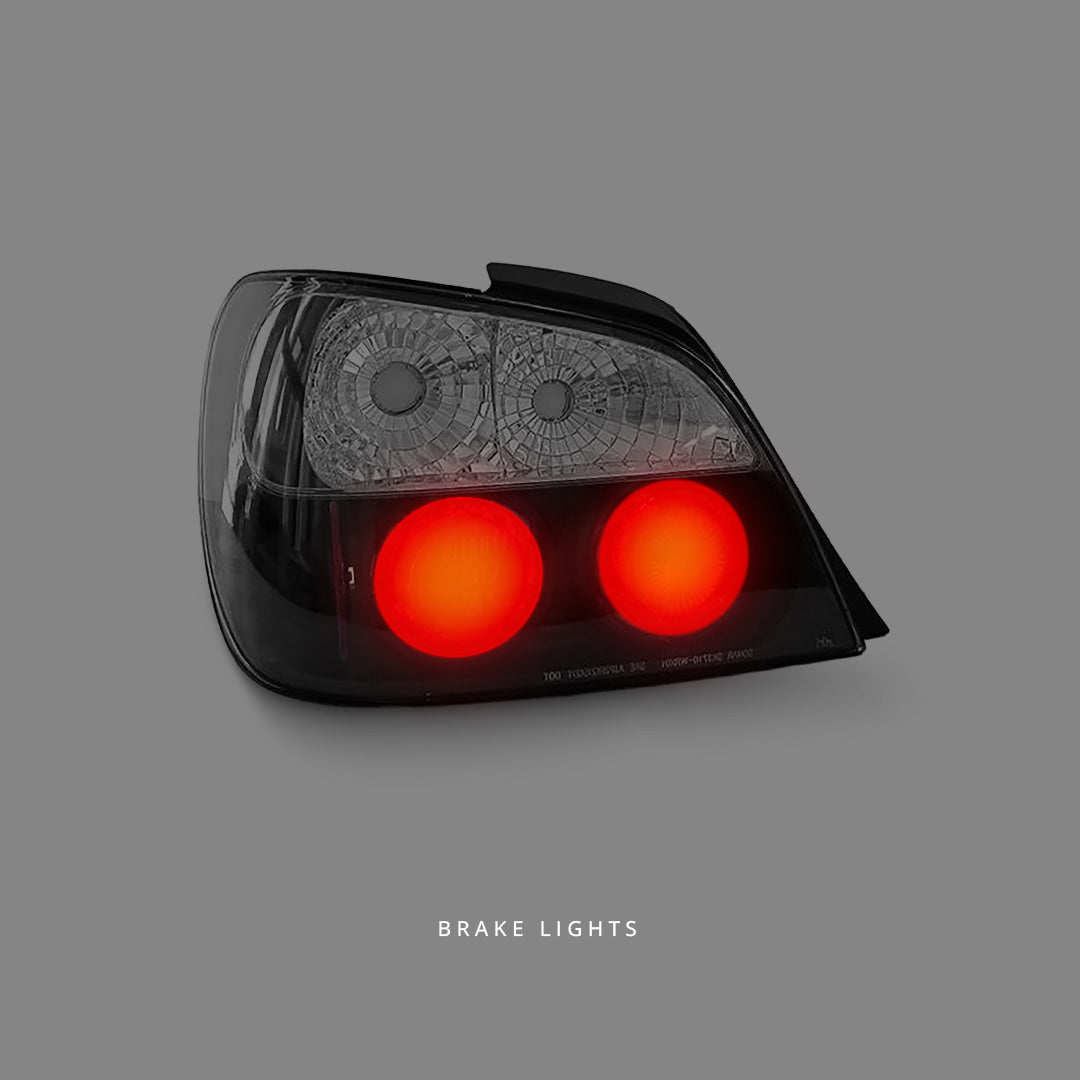 Subaru Impreza GD Sedan / EJ20 (2000 - 2002) Black Altezza Tail Lights LH + RH