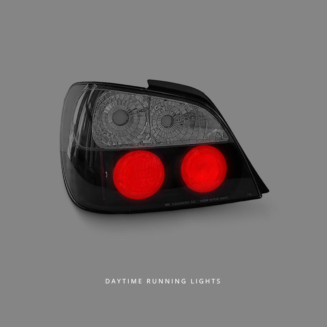 Subaru Impreza GD Sedan / EJ20 (2000 - 2002) Black Altezza Tail Lights LH + RH