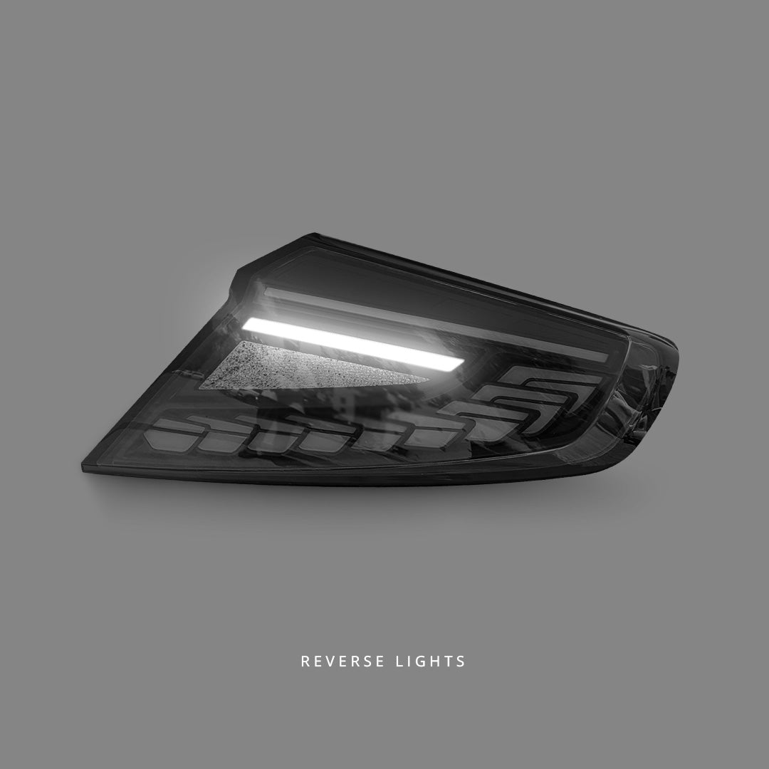 Subaru WRZ VB (2022 - 2025) Sequential V3 Black Dragon Scale LED Tail Lights LH + RH