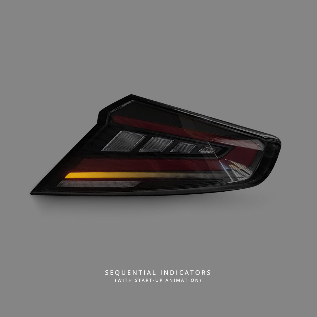 Subaru WRZ VB (2022 - 2025) Sequential V2 Black Red LED Tail Lights LH + RH