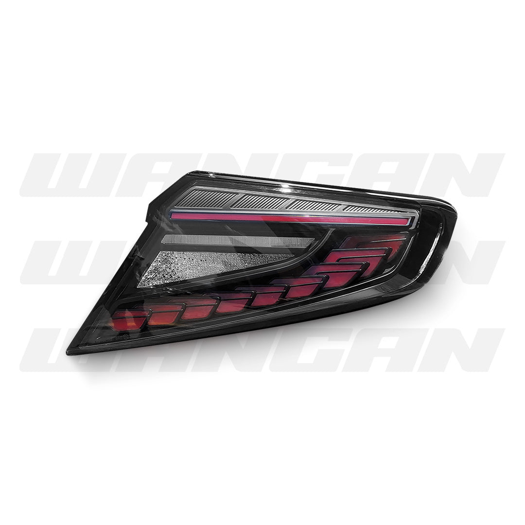 Subaru WRZ VB (2022 - 2025) Sequential V3 Black Red Dragon Scale LED Tail Lights LH + RH