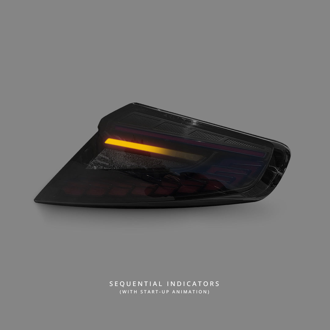 Subaru WRZ VB (2022 - 2025) Sequential Black Edition Dragon Scale V3 LED Dynamic Tail Lights LH + RH
