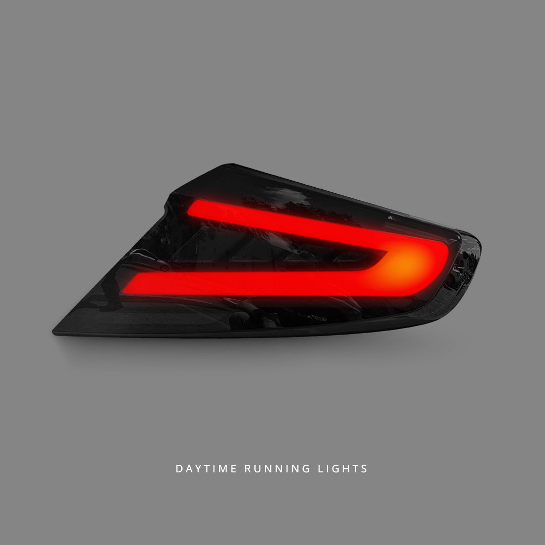 Subaru WRX VB (2022 - 2024) Sequential V2 Smoke Black LED Tail Lights LH + RH